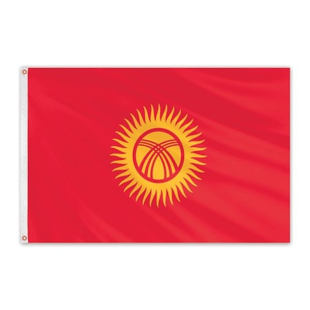 Kyrgyzstan Outdoor Nylon Flag 4'x6'